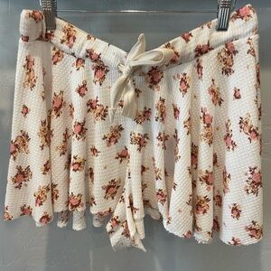 Women’s waffle knit free people, Palazzo shorts, size medium